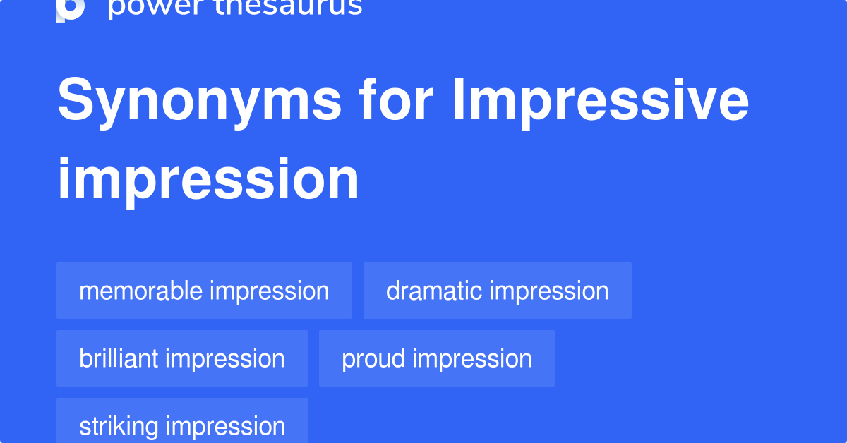 first impression synonym