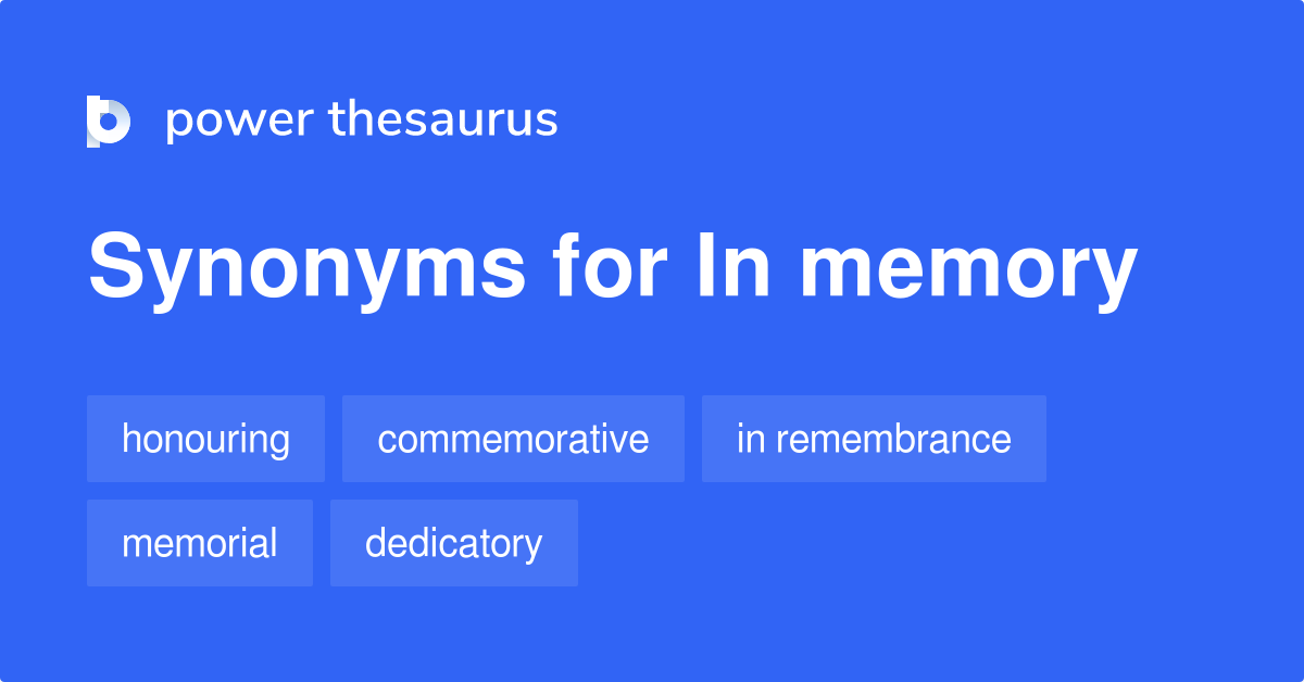 preserve memories synonym