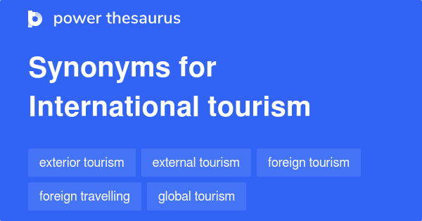tourism based synonym
