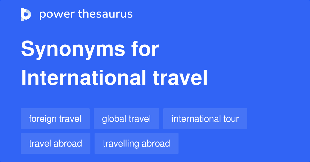 travel synonyms in different languages
