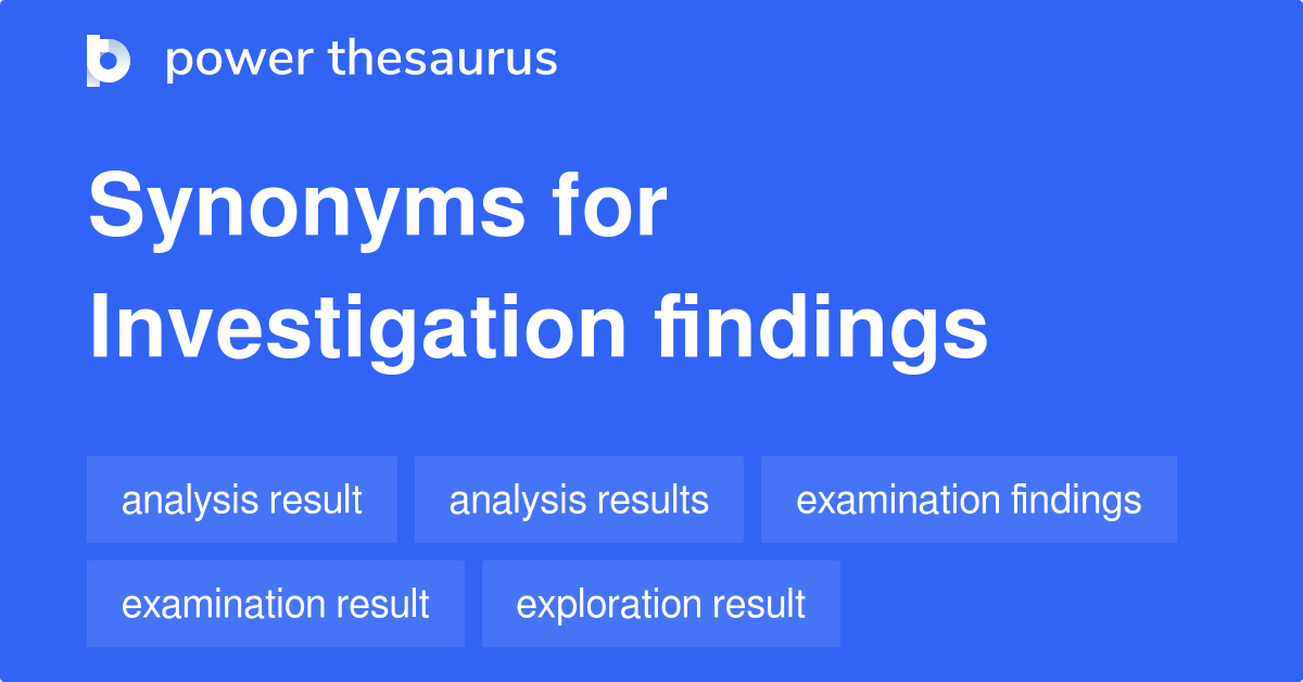 research findings synonyms