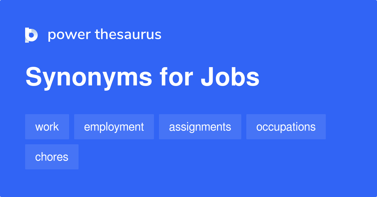 Synonym for jobs job personal assistant
