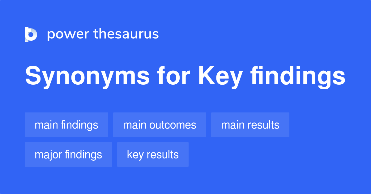 research findings synonyms