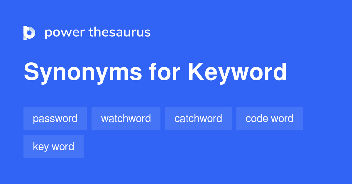 Keyword Markers and Synonyms