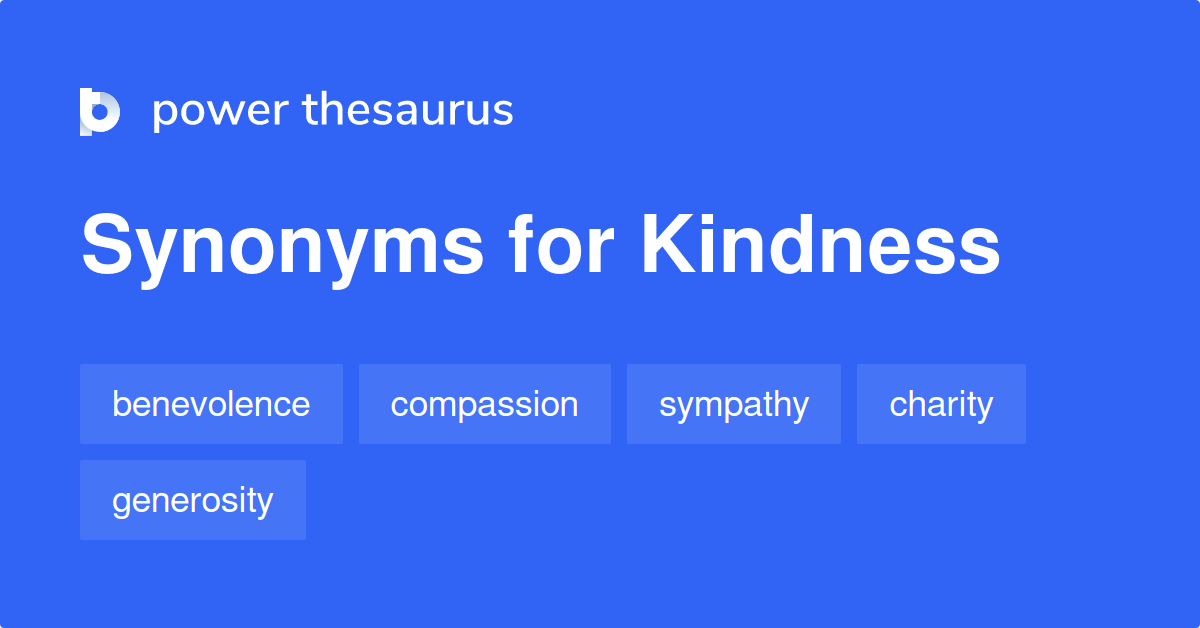 What Are Some Synonyms For The Word Kindness