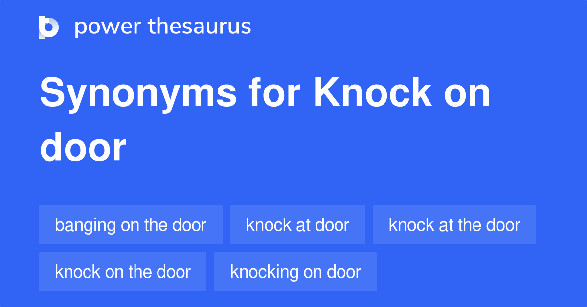 Knock Synonyms In English