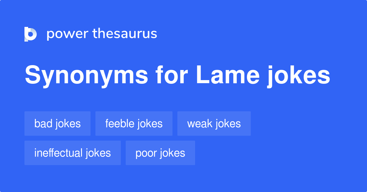 Collection of Lame Jokes