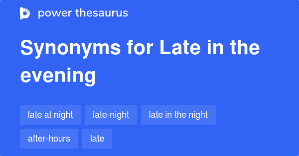 late night session synonym