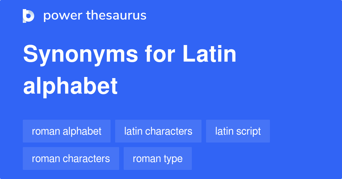 roman latin alphabet