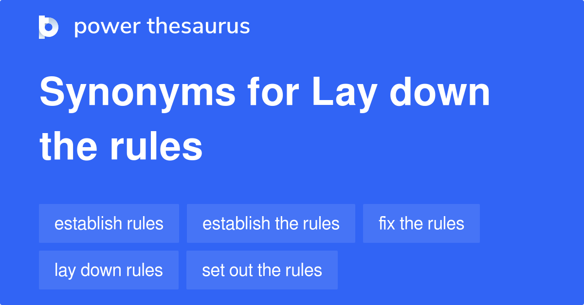 lay-down-the-rules-synonyms-60-words-and-phrases-for-lay-down-the-rules