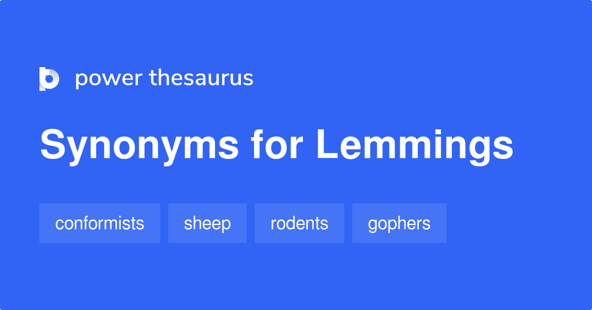 LEMMING - Definição e sinônimos de lemming no dicionário italiano