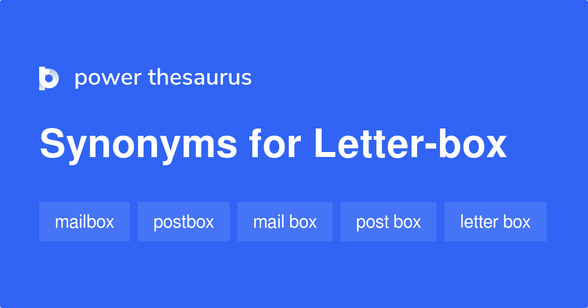 Letter Box Synonyms