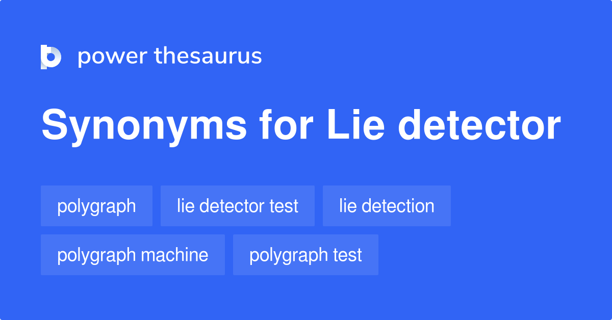 What Are The Synonyms Of Detector