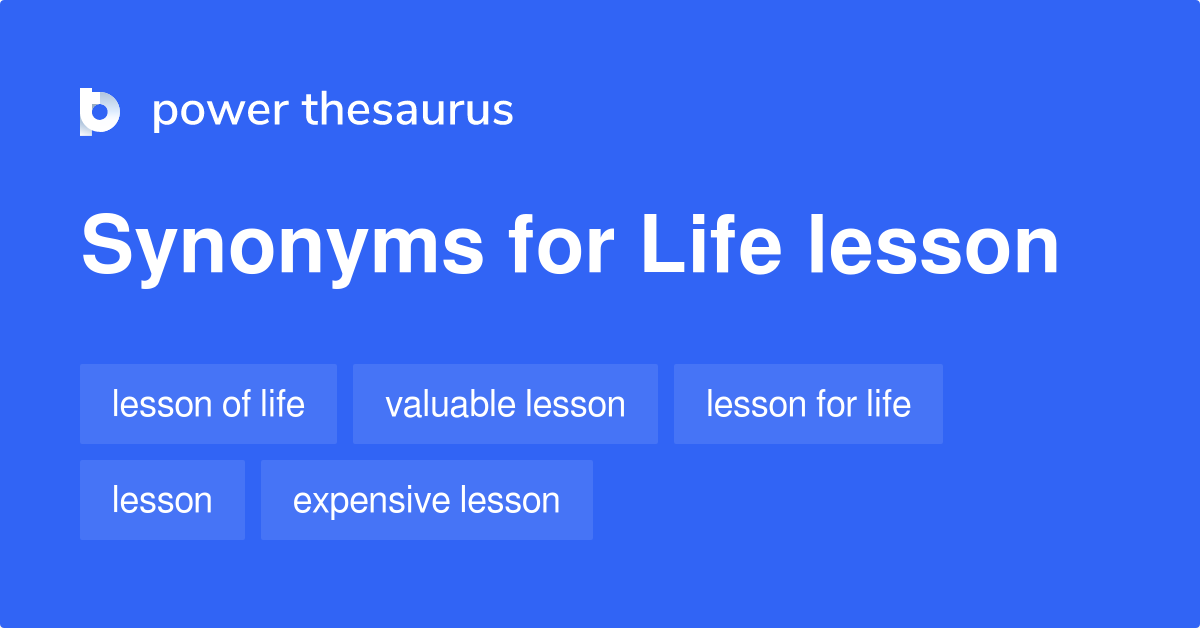 Life Lesson Synonyms 2 
