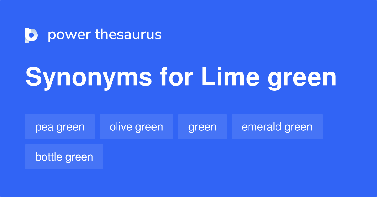 Other Words For Lime Green