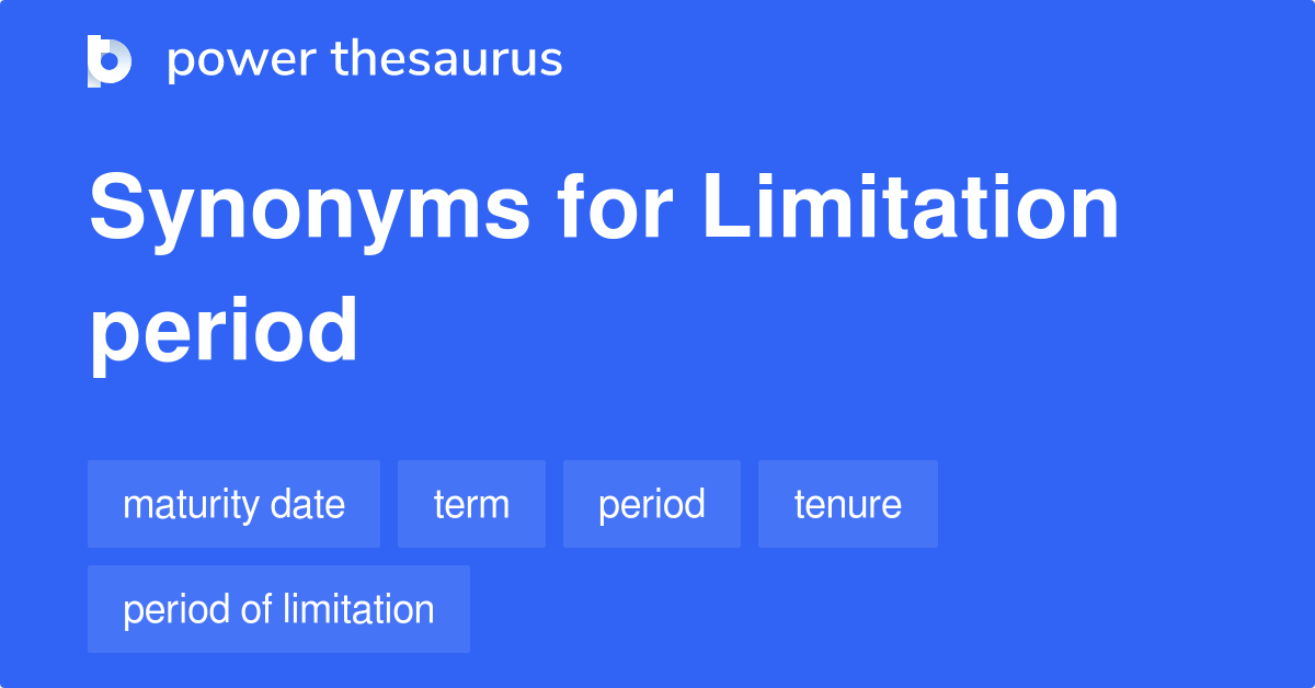 Limitation Period Synonyms