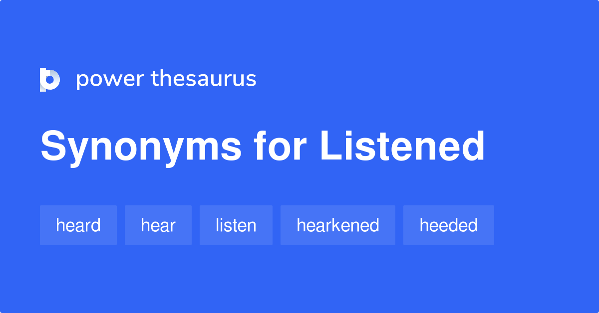 listening synonym
