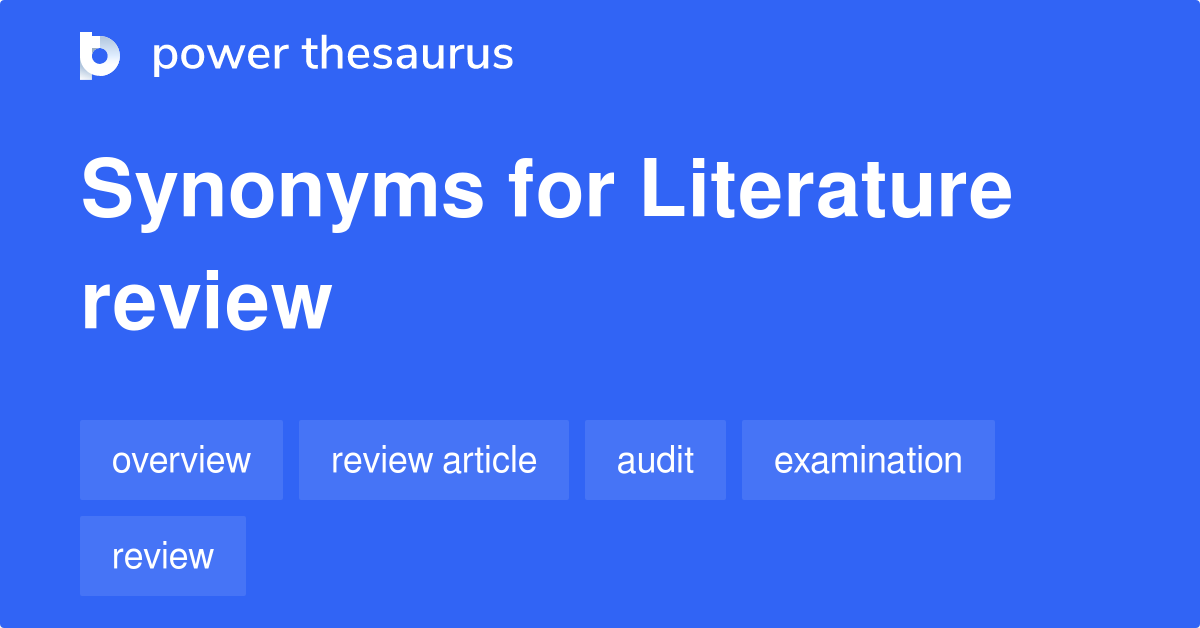 synonyms of literature review