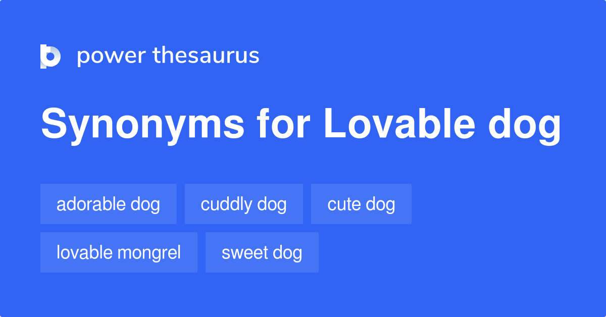 Lovable Dog synonyms - 15 Words and Phrases for Lovable Dog