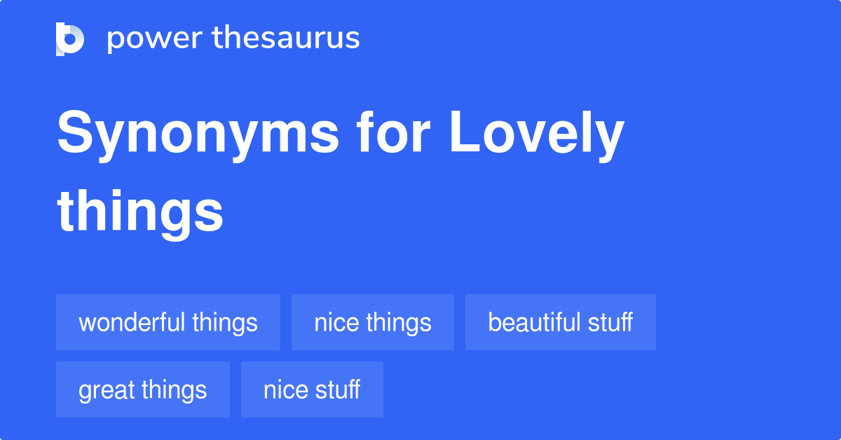 What Are Synonyms For Lovely