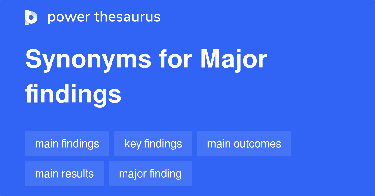 research findings synonyms