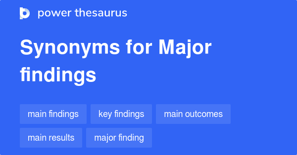 medical findings synonym