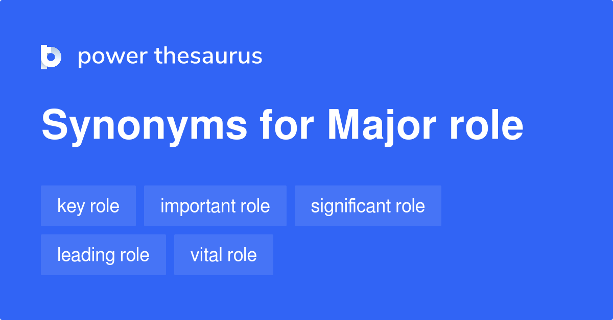 What Are Two Synonyms For Major