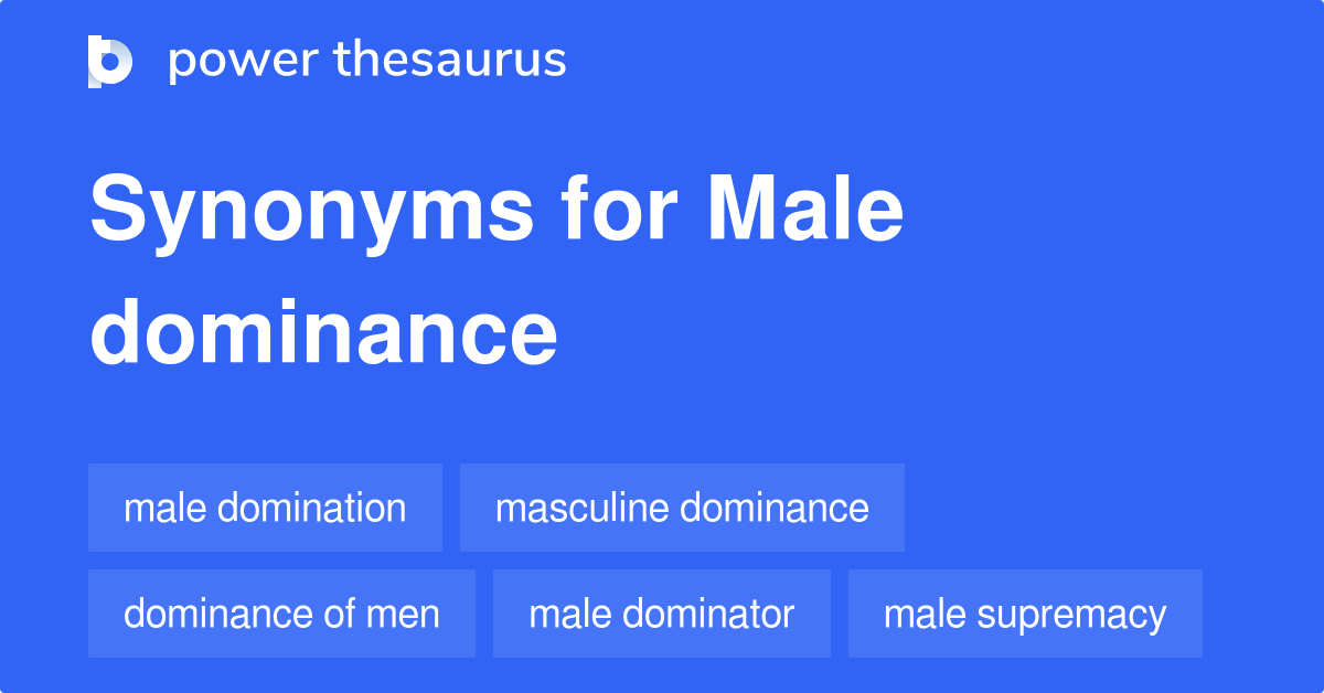 what is the meaning of male-dominated in english