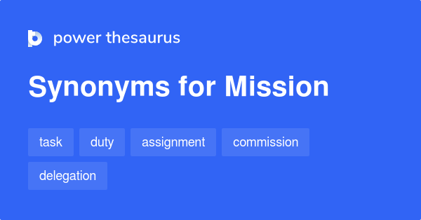 synonym for mission assignment