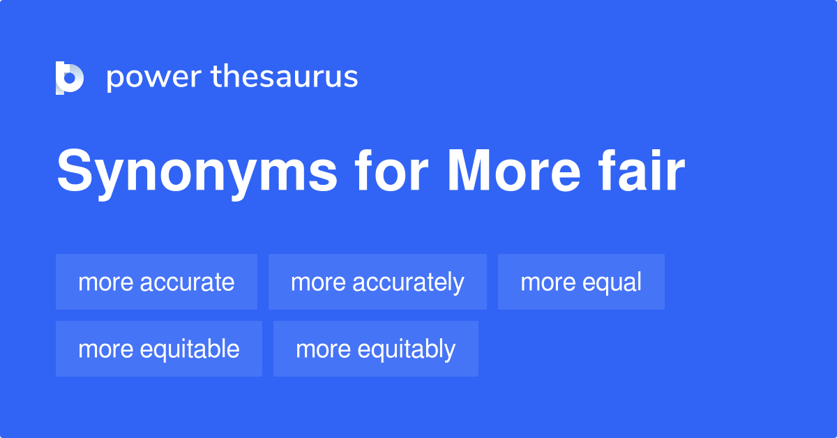 Free And Fair Synonyms