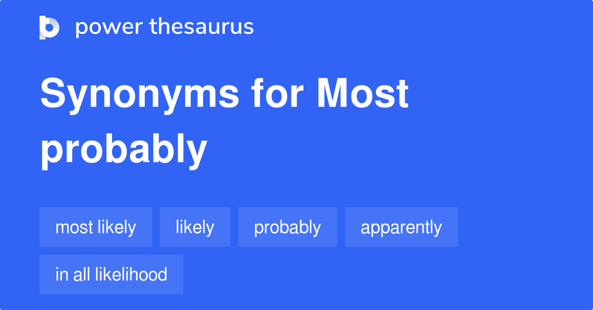 Most Likely Synonyms In English