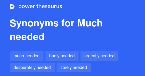 What Are The Synonyms Of Needed