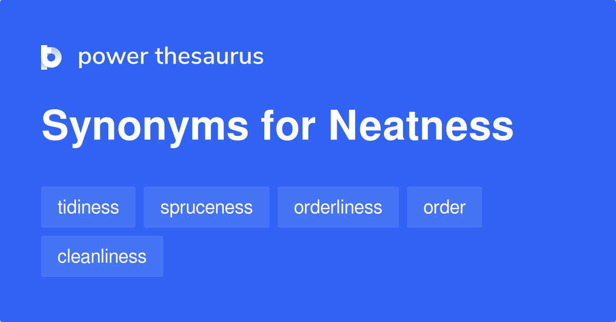 tidiness thesaurus