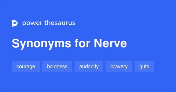 NERVE Synonyms: 206 Similar and Opposite Words