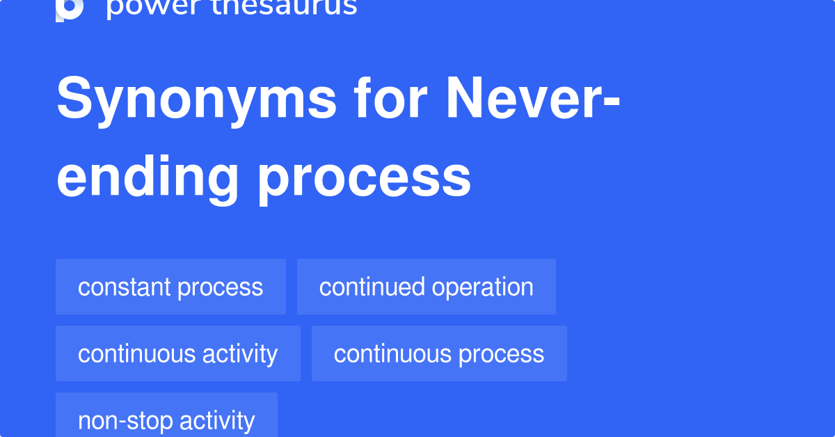 Never-ending Process synonyms - 56 Words and Phrases for Never-ending 