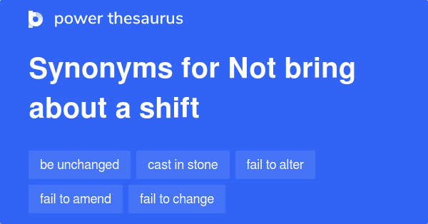 shift thesaurus