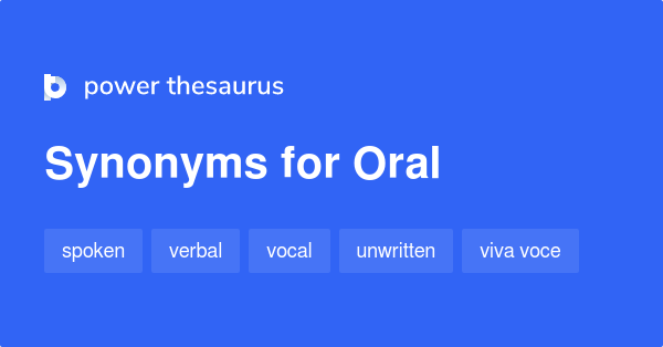 what is a synonym for oral presentation