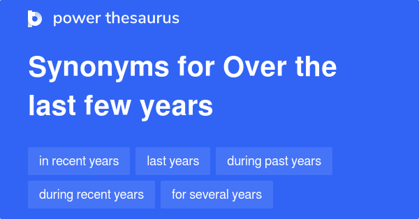 Last 10 Years Synonyms