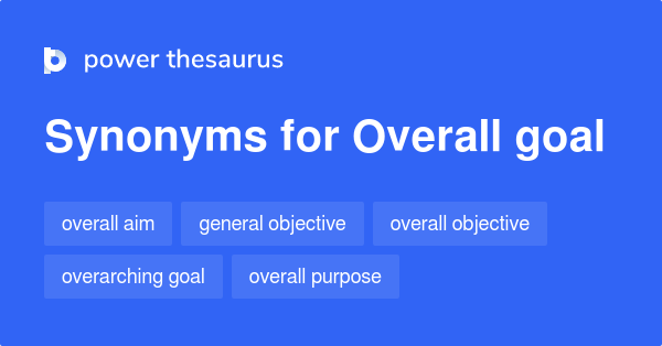 Primary Goal Synonyms