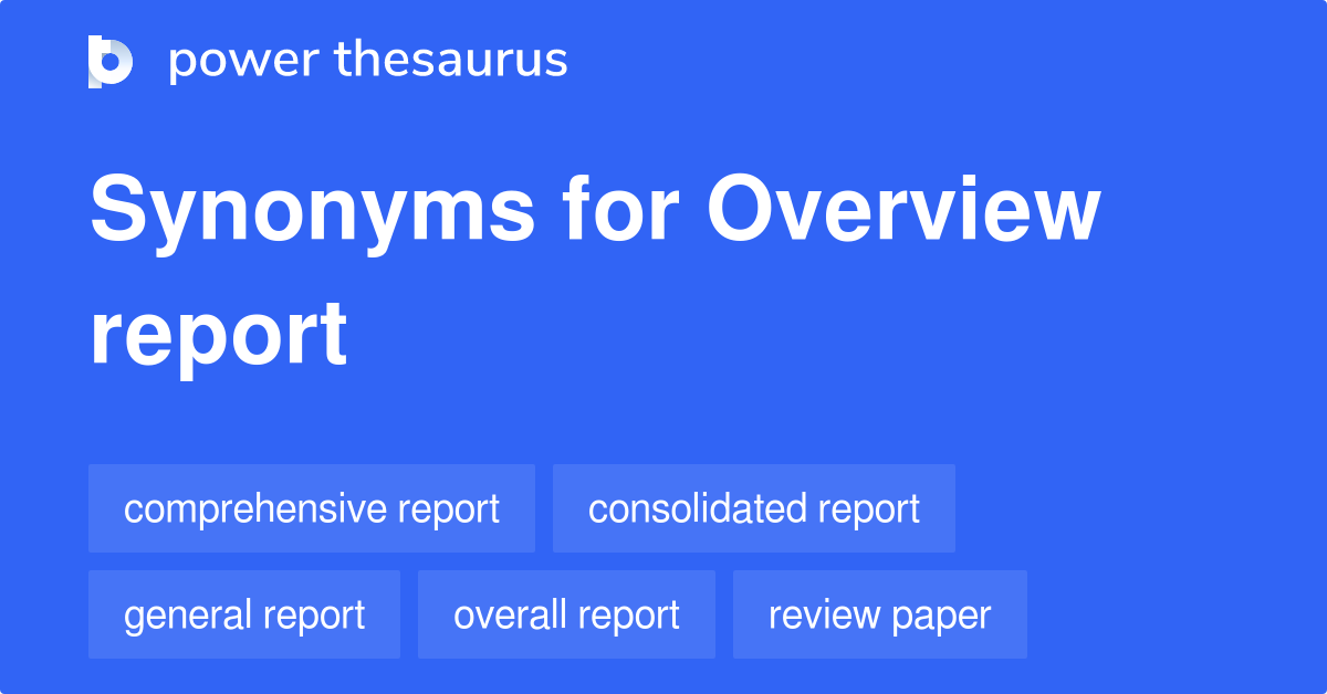 report presentation synonym