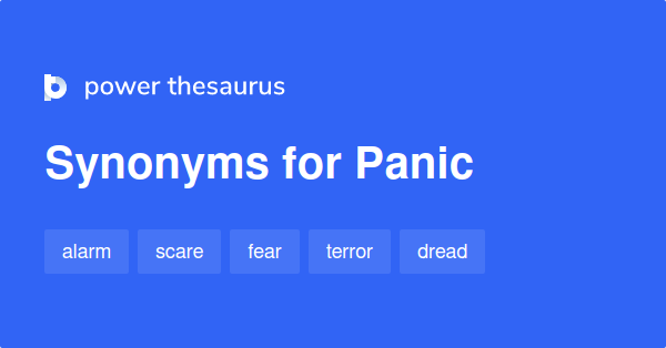 What Is The Best Synonym For Panic