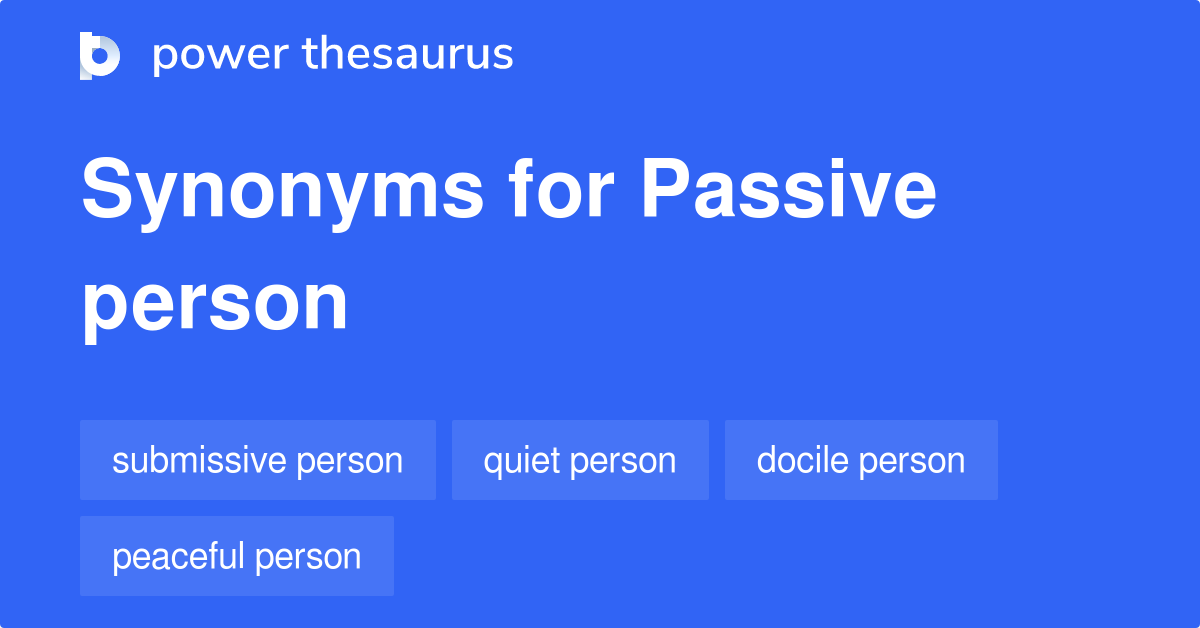 passive person