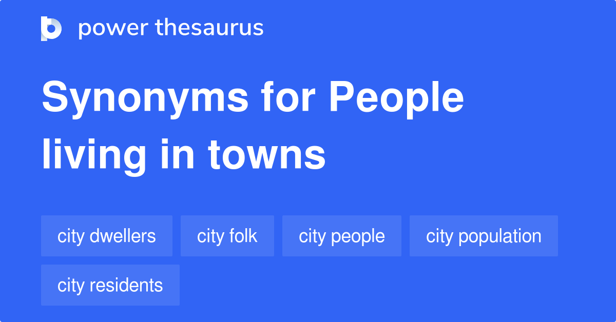 What is a city person called?