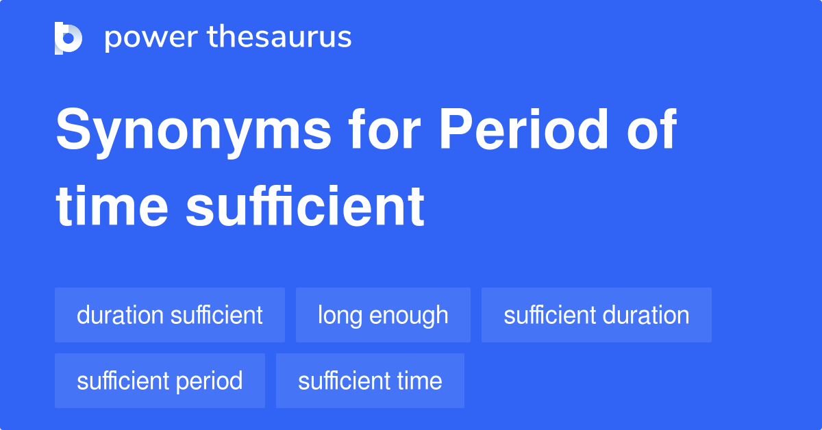 Recent Period Synonyms