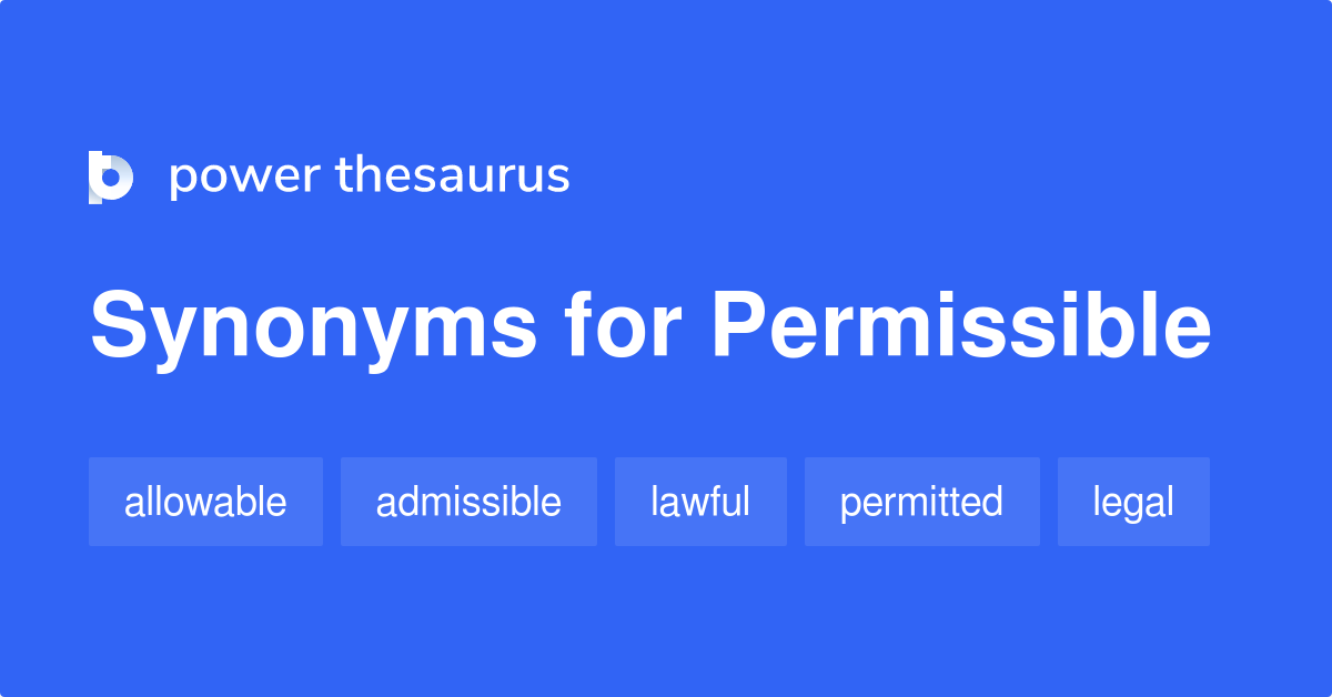 Legal Permissible Synonym