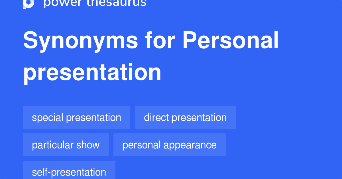 presentation experience synonyms