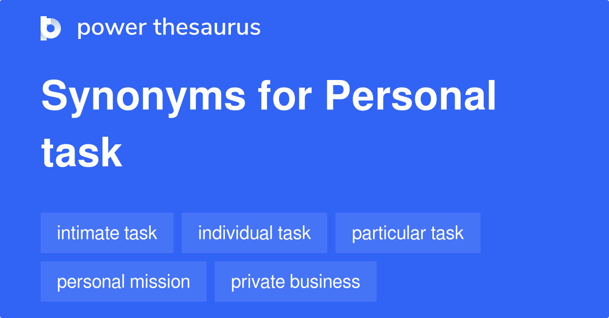 personal assignment synonyms