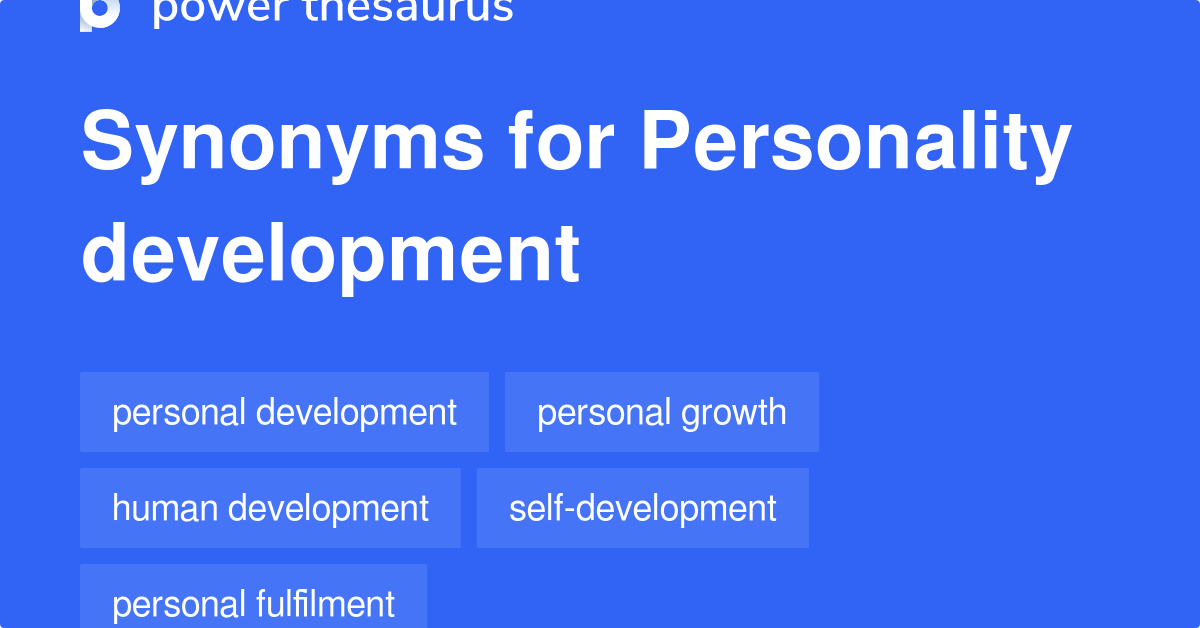 Personality Development Synonyms