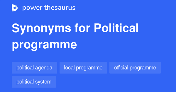 Political Programme Synonyms 