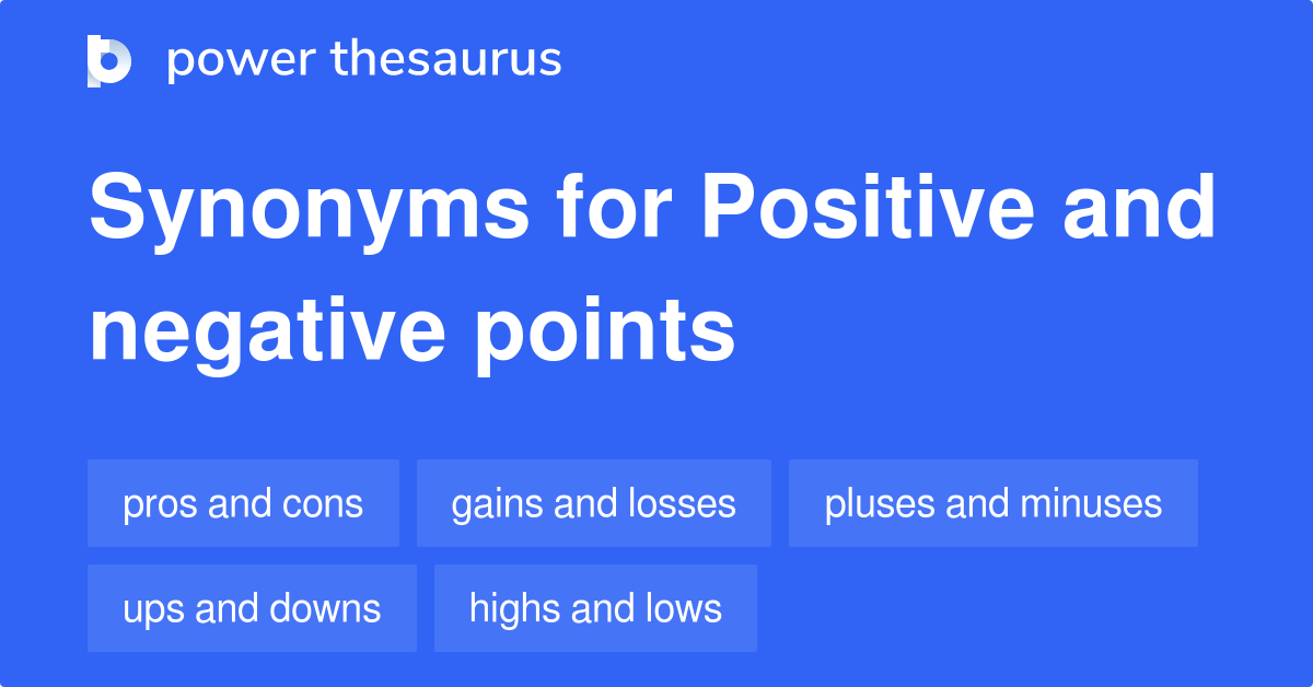 1-idiom-about-positive-and-negative-points